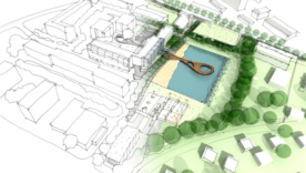 Illustration of an idea and implementation of urban design