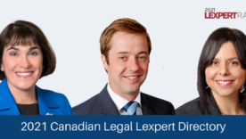 2021 Canadian Legal Lexpert Directory Anna Esposito, Criag Ross and Maria Ruberto