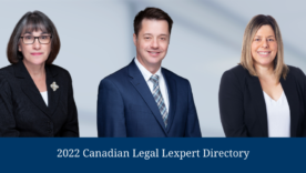 Anna, Craig & Maria 2022 Canadian Lexpert Directory