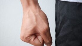Close up of fist denoting anger