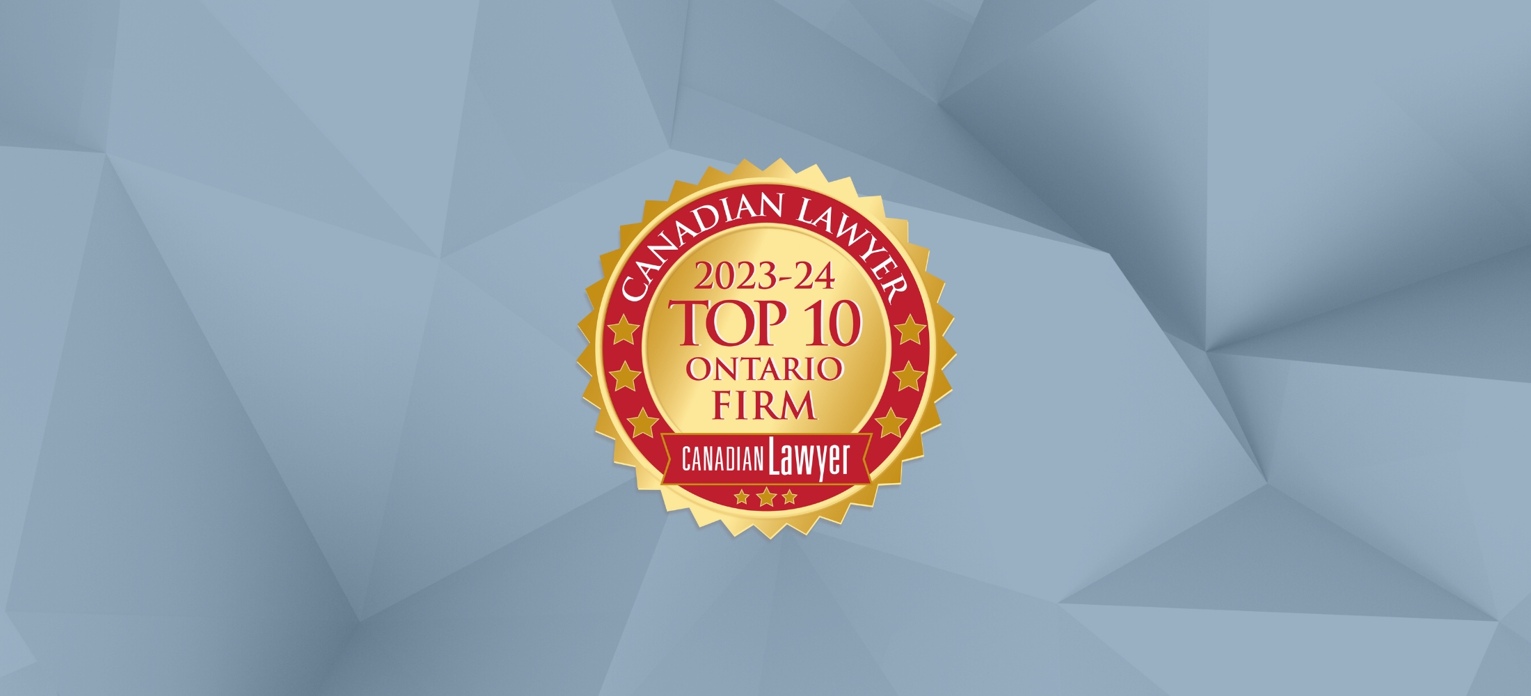 Image of Top 10 Ontario Firm badge