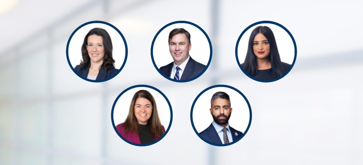 Andreea Muth, Jeffrey Percival, Neeta Sandhu, Catherine DiMarco and Monty Dhaliwal