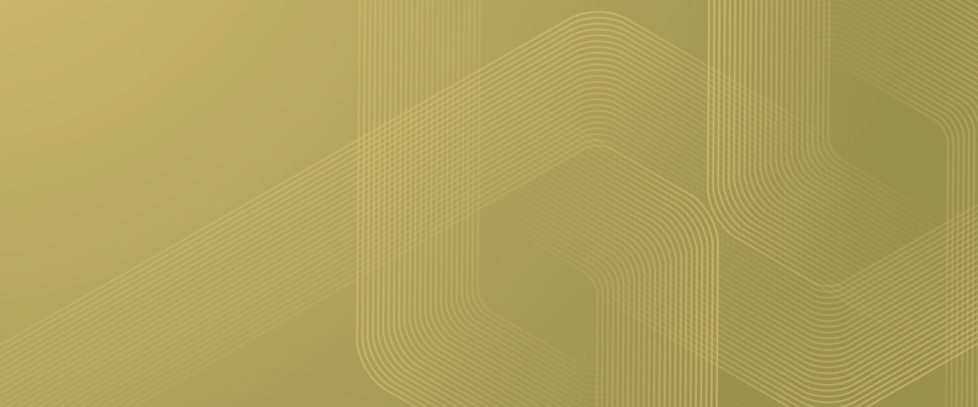 Abstract gold background featuring smooth, wavy white lines that create a layered, geometric pattern.