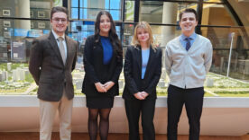 Harry Scannell, Abigail Smith, Nick Barnes and Ana Featherston Rajcic